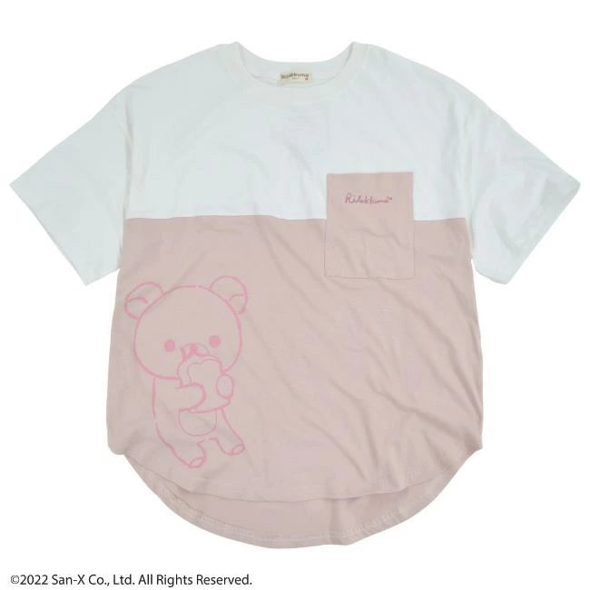 Rilakkuma Embroidered Two-Tone Pocket Shirt