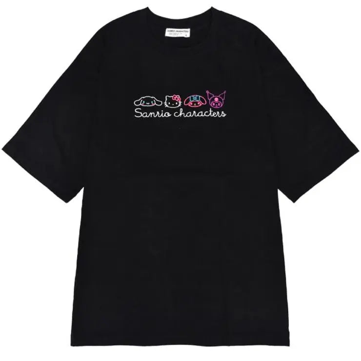 Embroidered Sanrio Characters T-Shirt
