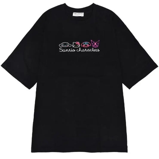 Embroidered Sanrio Characters T-Shirt